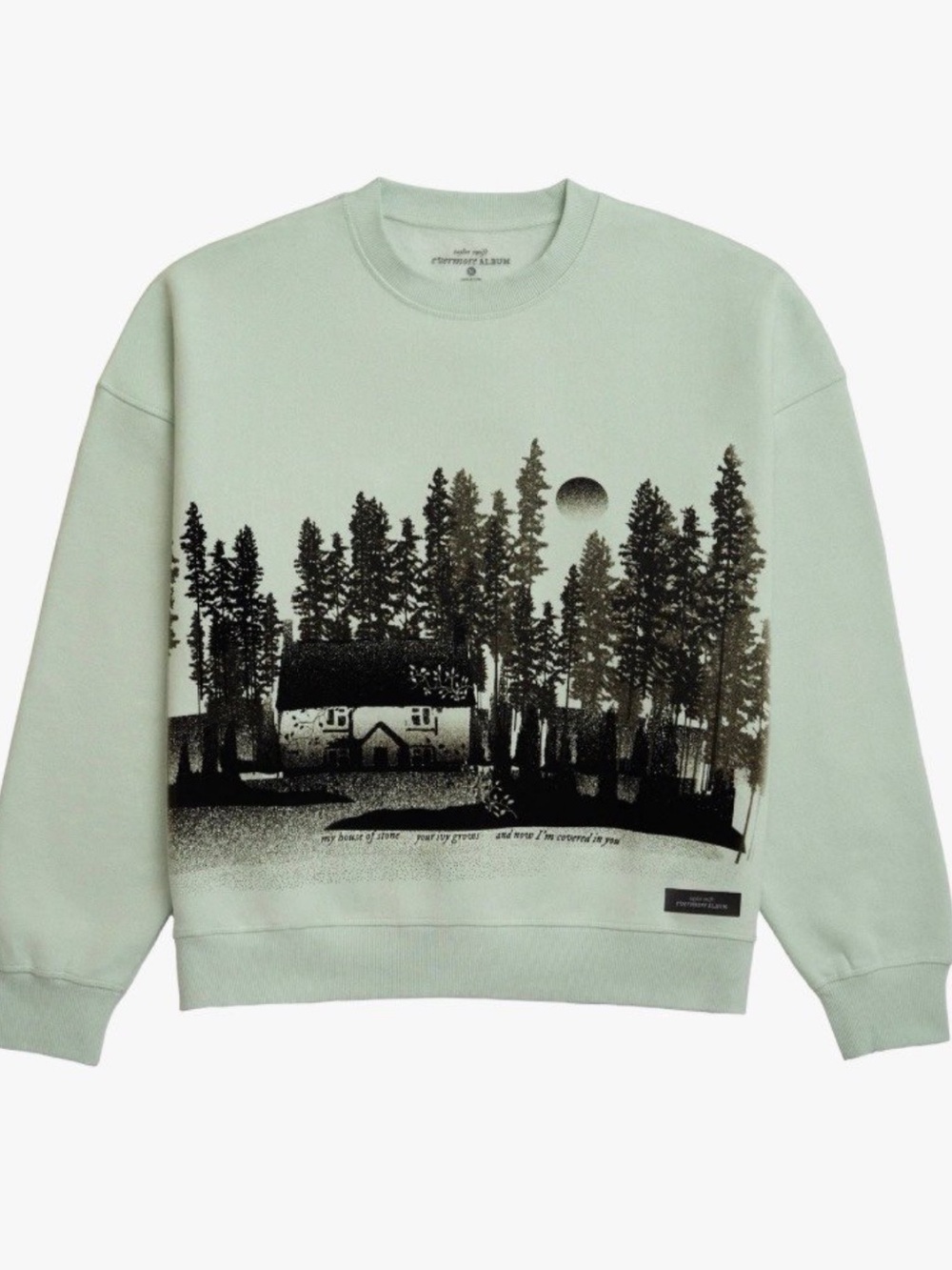 Taylor Swift RARE Ivy Sweatshirt Crewneck Mint Green Holiday Collection House